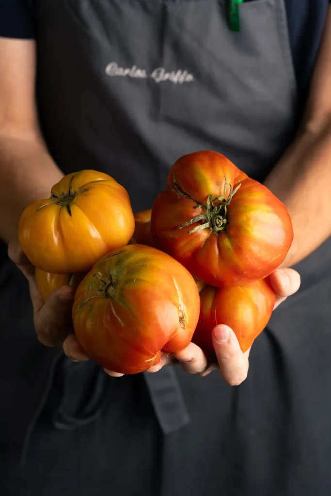 Productos de calidad tomates restaurante quinque
